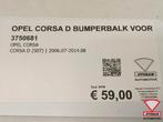 Opel Corsa D Bumperbalk Balk Voor Nieuw!, Ophalen, Nieuw, Opel