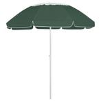 vidaXL Strandparasol 300 cm groen, Tuin en Terras, Verzenden, Nieuw, 2 tot 3 meter, Strandparasol