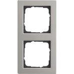 GIRA E2 Afdekraam 2 voudig Edelstaal 021233, Ophalen of Verzenden, Nieuw