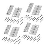 Set van 8 metalen scharnieren (76x45 mm) met schroeven, Ophalen of Verzenden, Nieuw