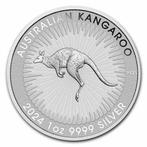Australië. 10 x 1 oz 2024 $1 AUD Australian Silver Kangaroo, Postzegels en Munten
