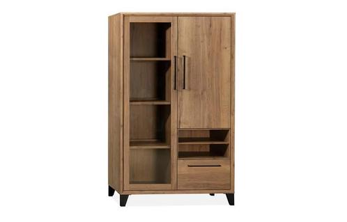 Combikast Den Bosch - vitrinekasten, Huis en Inrichting, Kasten | Buffetkasten, Nieuw, Overige materialen