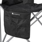 2dekans | Campingstoel / Vouwstoel Lido - Zwart - Incl., Huis en Inrichting, Stoelen, Ophalen of Verzenden, Zo goed als nieuw