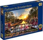Fietsen in Amsterdam Puzzel (1000 stukjes) | Tuckers Fun, Hobby en Vrije tijd, Nieuw, Verzenden