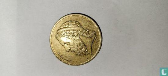 Griekenland 50 drachmes 1988, Postzegels en Munten, Munten | Europa | Niet-Euromunten, Losse munt, Overige landen, Verzenden