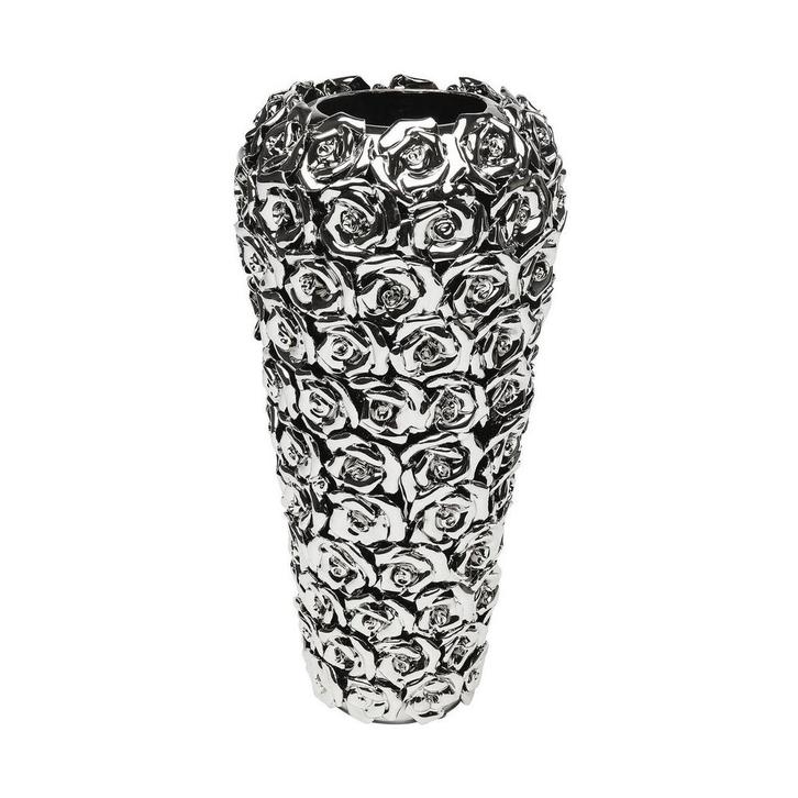 *WOONWINKEL* Kare Design Rose Multi Chrome Vaas Met Rozen Ve, Huis en Inrichting, Woonaccessoires | Overige, Nieuw, Verzenden