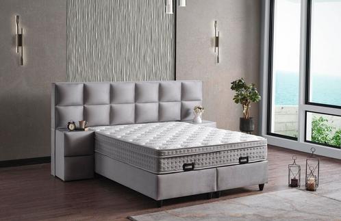 Opberg Boxspring Zand - diverse maten, Huis en Inrichting, Slaapkamer | Boxsprings, Nieuw, Tweepersoons, Verzenden