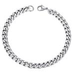 Fako Bijoux® - Schakelarmband Gourmet - Cuban Link - Staal -, Verzenden, Nieuw