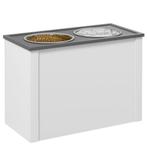 TRUUSK Hondenbak met Opbergruimte - Waterbak - Roestvrijstal, Dieren en Toebehoren