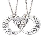 Fako Bijoux® - Vriendschapsketting - Moon Mother Daughter, Verzenden, Nieuw