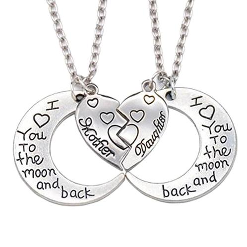 Fako Bijoux® - Vriendschapsketting - Moon Mother Daughter, Sieraden, Tassen en Uiterlijk, Kettingen, Verzenden