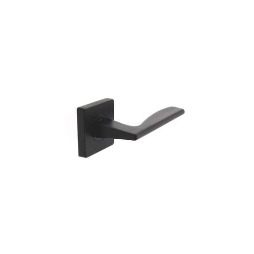 Intersteel Deurkruk Apollo op vierkant rozet - mat zwart, Doe-het-zelf en Verbouw, Hang- en Sluitwerk, Nieuw, Verzenden
