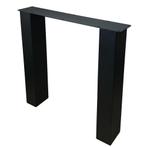 Stalen N tafelpoot zwart 76 bij 10 cm en hoogte 72 cm  (10 x, Ophalen of Verzenden, Nieuw