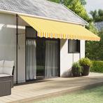 vidaXL Vervangingsdoek voor luifelrok gestreept 4 m geel en, Tuin en Terras, Zonneschermen, Verzenden, Nieuw