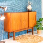 Highboard | Vintage | Teak |  3344, Ophalen of Verzenden, Zo goed als nieuw, Teakhout