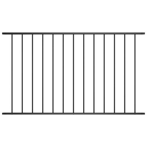 Hekpaneel 170x125cm Zwart | Tweedekansje | -47%, Tuin en Terras, Tuinhekken en Hekwerk, Nieuw, IJzer, Tuinhek, Ophalen of Verzenden