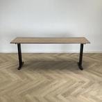 standaard verstelbaar bureau 200x60 cm, havanna - zwart, Huis en Inrichting, Bureaus, Ophalen of Verzenden, In hoogte verstelbaar