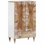 vidaXL Hoge kast 60x33,5x100 cm massief mangohout, Huis en Inrichting, Woonaccessoires | Cd- en Dvd-rekken, Verzenden, Nieuw