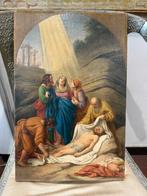 Luigi Trécourt (1808-1890) - Gesù cristo deposto nel, Antiek en Kunst, Kunst | Schilderijen | Klassiek