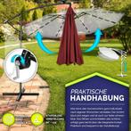 Zweefparasol - Tuinparasol - Parasol - Met voet - 350 cm - M, Tuin en Terras, Verzenden, Zo goed als nieuw