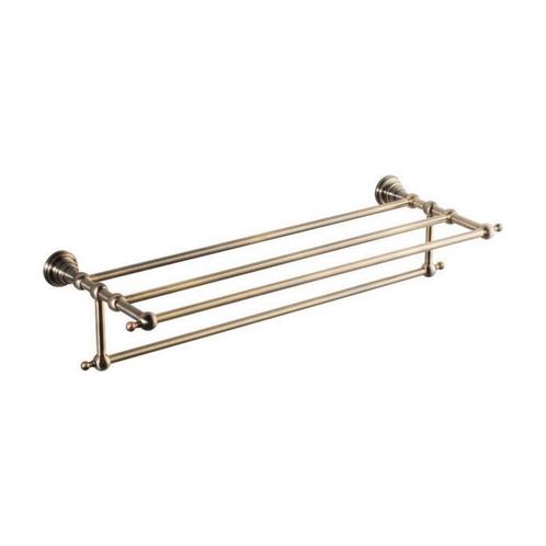 Dubbele Handdoekhouder Sapho Diamond met Plankopslag 60.5 cm, Doe-het-zelf en Verbouw, Sanitair, Bad, Nieuw, Ophalen of Verzenden