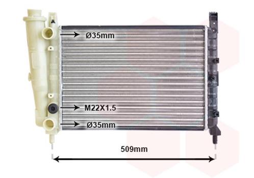 RADIATOR VOOR FIAT FIORINO 146 1991-2000, Auto-onderdelen, Airco en Verwarming, Nieuw, Ophalen of Verzenden