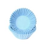 Cupcake Vormpjes HoM Pastel Blauw Petitfour 25x19mm. 100st**, Verzenden, Nieuw