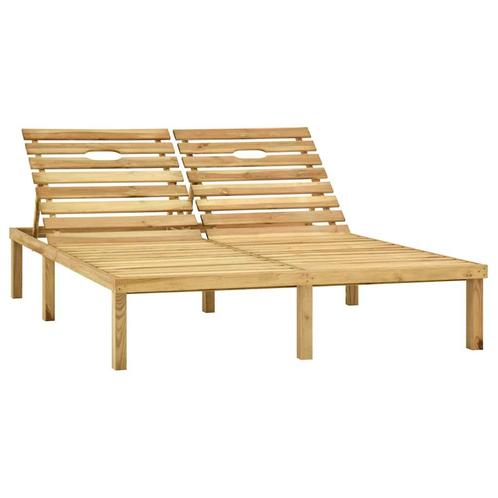 vidaXL Ligbed tweepersoons groen geïmpregneerd grenenhout, Tuin en Terras, Ligbedden, Nieuw, Verzenden