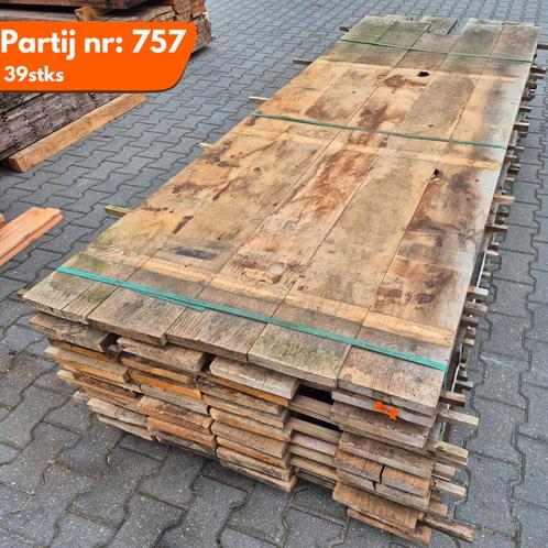 Eiken planken fijnbezaagd 2500-3000x200x27mm, Doe-het-zelf en Verbouw, Platen en Panelen, Ophalen of Verzenden