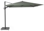 Challenger T2 zweefparasol 300x300 cm olijf  met, Tuin en Terras, Parasols, Ophalen of Verzenden, Nieuw