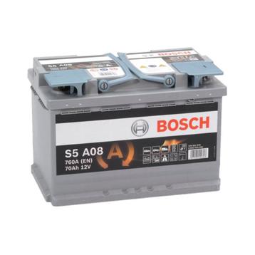 Bosch Auto accu AGM 12 volt 70 ah Type S5A08