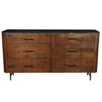 Dressoir Mangohout Levi 175 cm, Huis en Inrichting, Kasten | Dressoirs, Verzenden, Nieuw, Industriële meubels, 25 tot 50 cm