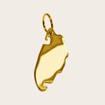 Gouden Waddeneiland Texel ketting hanger, Ophalen of Verzenden, Nieuw