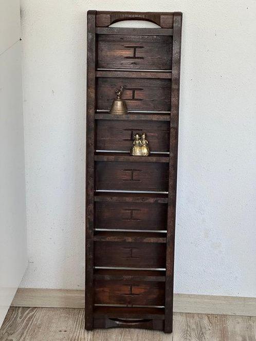 Wandrek - Authentieke Donker Houten Stenenmal - Hout ,, Antiek en Kunst, Curiosa en Brocante