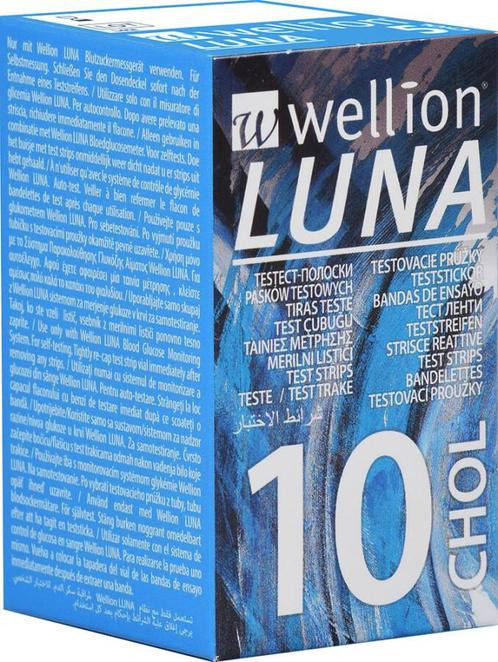 Wellion LUNA cholesterol teststrips - 10 stuks, Diversen, Verpleegmiddelen, Nieuw, Verzenden