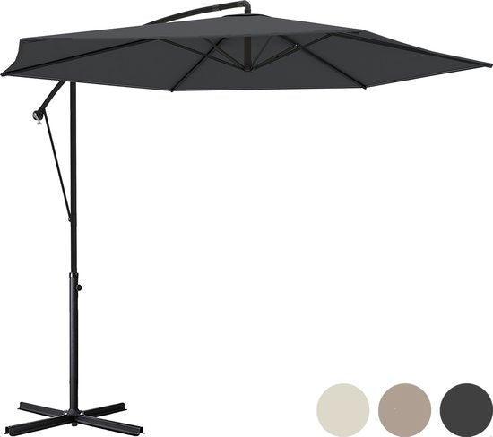 2dekans | LifeGoods Zweefparasol - tot 8 Personen - Ø300cm -, Tuin en Terras, Parasols, Zo goed als nieuw, Ophalen of Verzenden