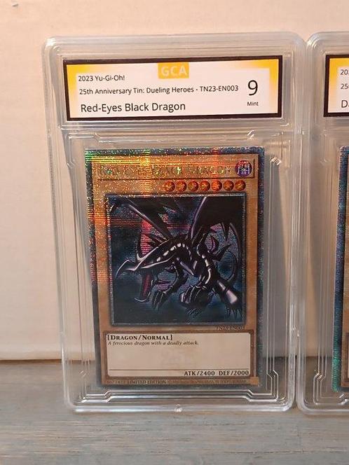 Konami - 2 Card - Yu-Gi-Oh! - Dark Magician & Red-Eyes Black, Verzamelen, Overige Verzamelen