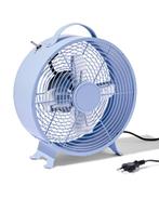 HEMA Tafelventilator retro Ø25.8cm blauw, Witgoed en Apparatuur, Verzenden, Nieuw