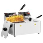 GGM Gastro | Dubbele elektrische friteuse - 4+4 liter - 2x |, Verzenden, Nieuw