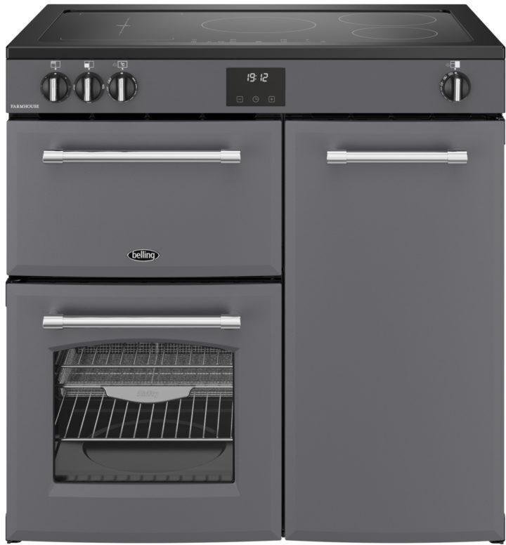 Belling FARMHOUSE 90Ei ANT fornuis inductie, Witgoed en Apparatuur, Fornuizen, 60 cm of meer, Vrijstaand, 5 kookzones of meer