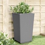 vidaXL Plantenbakken 4 st 32,5x32,5x57 cm polypropeen, Tuin en Terras, Bloempotten, Verzenden, Nieuw