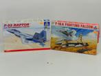 Schaal 1:48 ESCI 4065 Italeri 850 F-16 Falcon &amp; F-22..., Hobby en Vrije tijd, Ophalen of Verzenden, Gebruikt, Overige merken