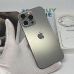 iPhone 15 Pro Max 256GB naturel /kras vrij /94% batt /garant, 256 GB, IPhone 15 Pro Max, Ophalen of Verzenden, Zo goed als nieuw