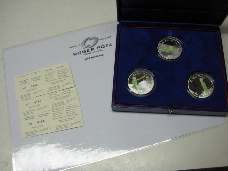 Frankreich 3 x 1,50 Euro 2007 Kleiner Prinz Petit Prince..., Postzegels en Munten, Munten | Europa | Euromunten, Verzenden