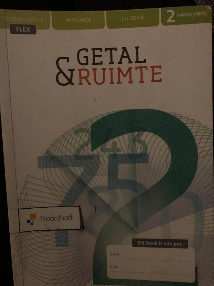 Getal & Ruimte 12e ed havo/vwo 2 FLEX leerboek 1, Boeken, Wetenschap, Gelezen, Verzenden