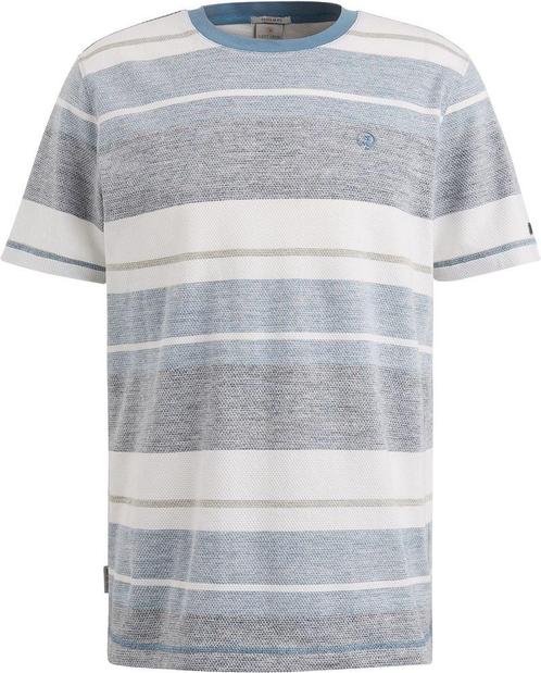Cast Iron T-shirt Knitted Streep Blauw maat XL Heren, Kleding | Heren, T-shirts, Blauw, Nieuw, Maat 56/58 (XL), Verzenden