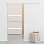 vidaXL Schuifdeur met zachte stops 76x205 cm ESG-glas en, Verzenden, Nieuw