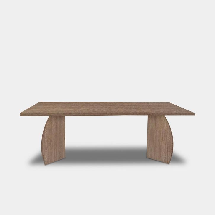 Tafel Boomstam Eikenhout  Set Driehoek  200x100, Huis en Inrichting, Tafels | Eettafels