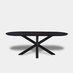 Tafel Plat Ovaal eikenhout - Matrix hout - Donker Eiken, Huis en Inrichting, Tafels | Eettafels, Nieuw