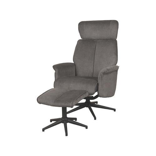 Fauteuil Verdal Antraciet Cosmo - Incl. Hocker, Huis en Inrichting, Fauteuils, Ophalen of Verzenden